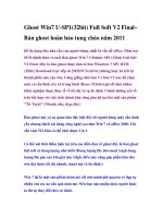 Ghost Win7 U-SP1(32bit) Full Soft V2 Final– Bản ghost hoàn hảo tung chảo năm 2011 doc