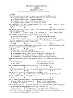 ĐỀ THI HỌC KÌ I MÔN HOÁ HỌC KHỐI 12 pps