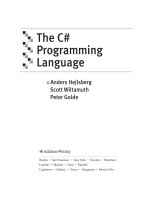 The C# Programming Language phần 1 ppt