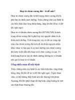 Hoại tử chỏm xương đùi - Ai dễ mắc? docx