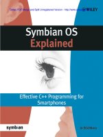 Symbian OS Explained Effective C++ Programming for Smartphones phần 1 doc