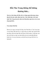 Đến Nha Trang không thể không thưởng thức... doc