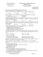 ĐỀ THI HỌC KỲ I I NĂM HỌC: 2010 - 2011 MÔN: Vật Lý 12 - Mã đề thi 752 potx