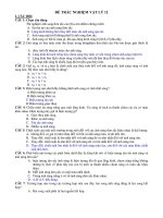 ĐỀ TRẮC NGHIỆM VẬT LÝ 12 doc