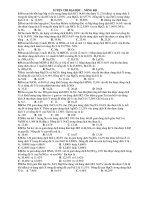 LUYỆN THI ĐẠI HỌC : NỒNG ĐỘ docx