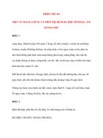 Y học cổ truyền kinh điển - sách Kim Quỹ: THIÊN THỨ BA BIỆN VỀ MẠCH, CHỨNG VÀ PHÉP TRỊ BỆNH BÁ HỢP doc