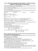 chuyên đề tổng hợp hóa học vô cơ phần kim loại