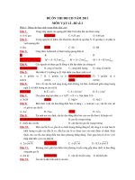 ĐỀ ÔN THI ĐH CĐ NĂM 2011 MÔN VẬT LÍ –Đề số 2 ppt