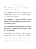 Y học cổ truyền kinh điển - sách Linh Khu: THIÊN 24: QUYẾT BỆNH ppsx