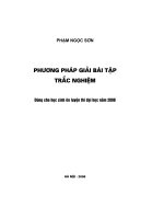 phương pháp giải bài tập trắc nghiệm hóa học