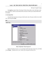 Lab 2. DỰ BÁO BẰNG PHƯƠNG PHÁP HỒI QUI potx