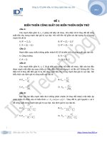 Đề 1: Biến thiên điện trở pps