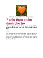 7 siêu thực phẩm dành cho trẻ potx