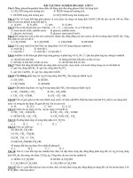 BÀI TẬP TRẮC NGHIỆM HÓA HỌC LỚP 12 potx