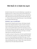 Hút thuốc lá và bệnh tim mạch ppt