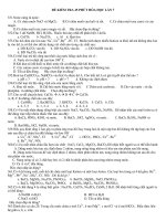 ĐỀ KIỂM TRA 45 PHÚT HÓA HỌC LẦN 7 ppsx