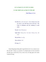 SỰ VA CHẠM CỦA CÁC NỀN VĂN MINH VÀ VIỆC THIẾT LẬP LẠI TRẬT TỰ THẾ GIỚI doc