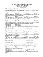 ĐỀ THAM KHẢO ÔN THI TỐT NGHIỆP THPT MÔN VẬT LÝ 12 – ĐỀ SỐ 10 docx