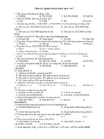 Phần trắc nghiệm hóa học khách quan – Đề 7 pot