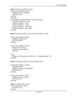 THIẾT KẾ BIỂU MẪU DÙNG CÁC ĐIỀU KHIỂN - CHỈ ĐỊNH VỊ TRÍ CƠ SỞ DỮ LIỆU - 6 pps