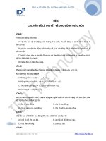 ĐỀ 1 CÁC VẤN ĐỀ LÍ THUYẾT VỀ DAO ĐỘNG ĐIỀU HÒA ppt