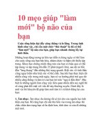 10 mẹo giúp 