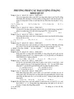 PHƯƠNG PHÁP CÁC ĐẠI LƯỢNG Ở DẠNG KHÁI QUÁT potx