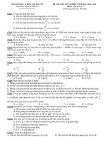 ĐỀ THI THỬ TỐT NGHIỆP NĂM HỌC 2010 - 2011 MÔN: VẬT LÝ 12 pptx