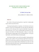 QUAN HỆ THẦY-TRÒ VÀ PHƯƠNG PHÁP DẠY-HỌC Ở ĐẠI HỌC TỪ GÓC NHÌN VĂN HOÁ ppsx