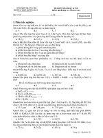ĐỀ KIỂM TRA H ỌC K Ỳ II MÔN: HOÁ HỌC 12 NÂNG CAO Mă đề thi 351 ppt