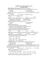 ĐỀ KIỂM TRA 1 TIẾT HÓA HỌC – ĐỀ A pot