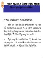 Bài giảng: Rủi ro trong hoạt động của ngân hàng_p9 ppt