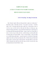 NGHIÊN CỨU ĐẶC ĐIỂM CƯ DÂN VÀ VĂN HÓA VÙNG VEN BIỂN VÀ HẢI ĐẢO: MỘT SỐ VẤN ĐỀ LÝ LUẬN CƠ BẢN pptx