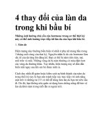 4 thay đổi của làn da trong khi bầu bí pot