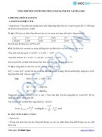 Tổng hợp các phương pháp giải nhanh bài taaph hóa học pptx