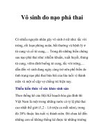 Vô sinh do nạo phá thai pptx