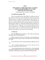 TÀI LIỆU HUẤN LUYỆN AN TOÀN, VỆ SINH LAO ĐỘNG CHO NGƯỜI SỬ DỤNG LAO ĐỘNG - BÀI 9 pptx