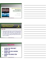 QUẢN TRỊ TIỀN MẶT - THS. HUỲNH THỊ THÚY GIANG pps