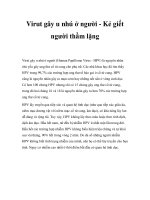 Virut gây u nhú ở người - Kẻ giết người thầm lặng ppsx