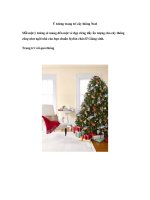 Ý tưởng trang trí cây thông Noel ppt
