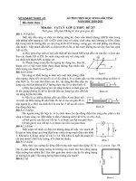 KÌ THI CHỌN HỌC SINH GIỎI TỈNH NĂM HỌC 2010-2011 Môn thi: VẬT LÝ LỚP 12 THPT- ĐỀ 257 ppsx