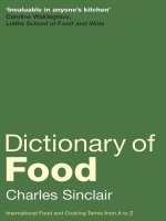 .Dictionary of Food ..Dictionary of Food International Food and Cooking Terms from A to Z Second pptx