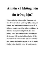 Ai nên và không nên ăn trứng lộn? pot