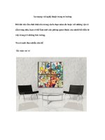 Ấn tượng với nghệ thuật trang trí tường ppt