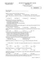 ĐỀ THI THỬ TỐT NGHIỆP THPT NĂM 2011- Mã đề thi 722 docx