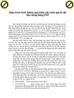 Giáo trình hình thành quá trình cấu hình giá trị dữ liệu dùng bảng FAT p1 pot