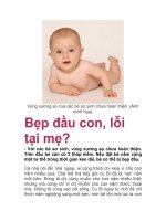 Vùng xương sọ của các bé sơ sinh chưa hoàn thiện. docx