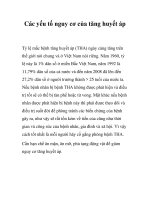 Các yếu tố nguy cơ của tăng huyết áp ppt