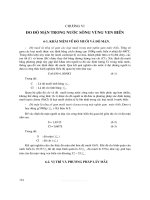 Giáo trình đo đạc và chỉnh lý số liệu thủy văn - Chương 6 docx
