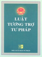 Luật hỗ trợ tư pháp ban hành năm 2007